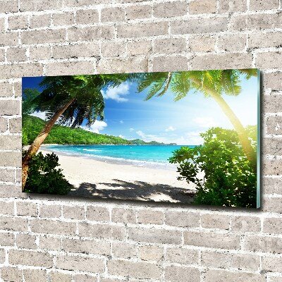 Foto auf Acryl Strand der Seychellen