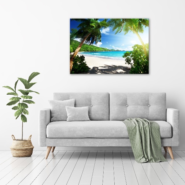 Foto auf Acryl Strand der Seychellen