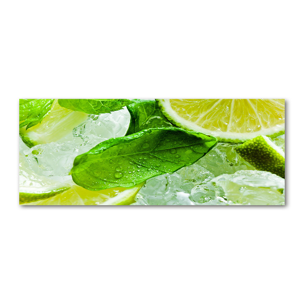 Acrylglas-Druck Limette mit Eis