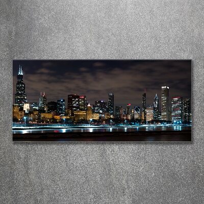 Bild auf Acrylglas Chicago bei Nacht