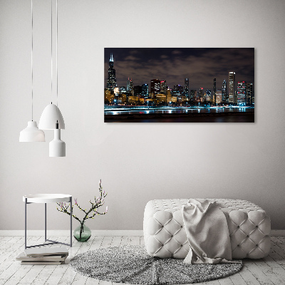 Bild auf Acrylglas Chicago bei Nacht