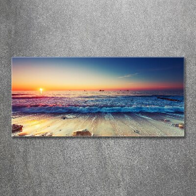 Acrylbild Fotodruck Sonnenaufgang am Meer