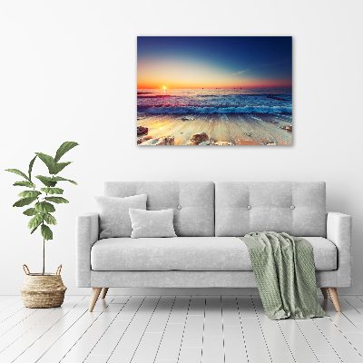 Acrylbild Fotodruck Sonnenaufgang am Meer