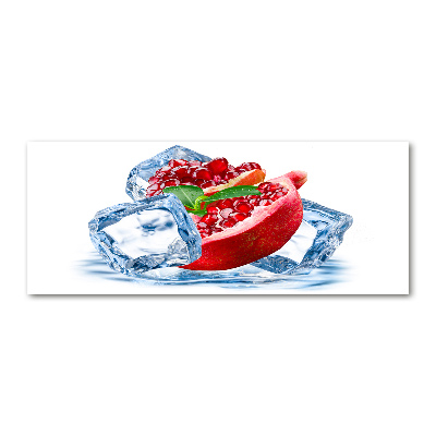 Acrylglas-Druck Granatapfel mit Eis