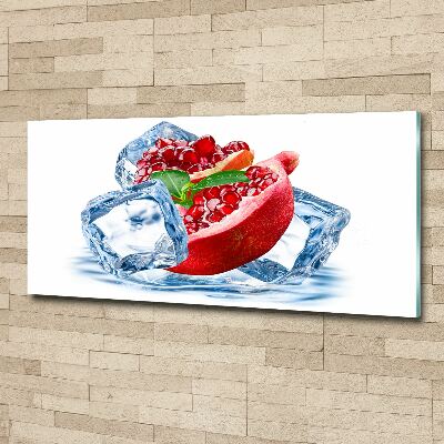 Acrylglas-Druck Granatapfel mit Eis