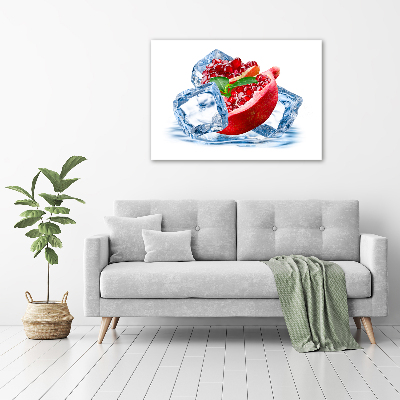Acrylglas-Druck Granatapfel mit Eis