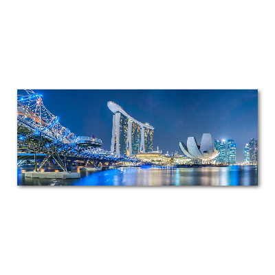 Acrylglas-Druck Singapur bei Nacht