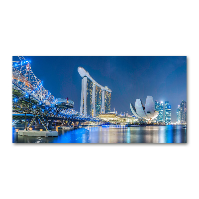 Acrylglas-Druck Singapur bei Nacht