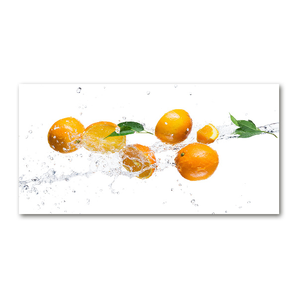 Acrylglas-Druck Orangen und Wasser