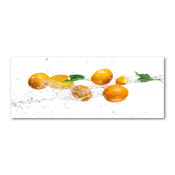 Acrylglas-Druck Orangen und Wasser