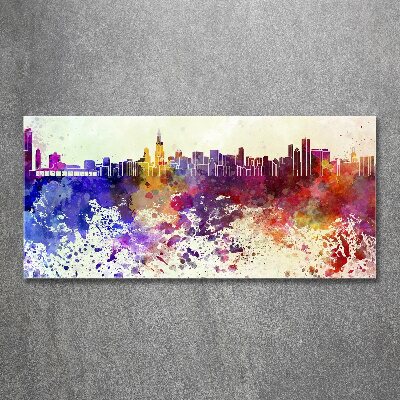 Foto auf Acryl Das farbenfrohe Chicago