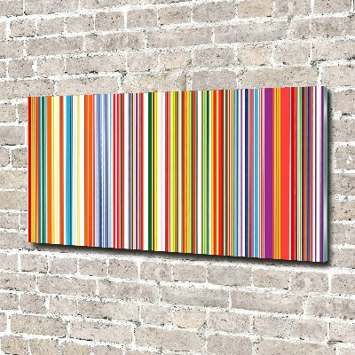 Acrylbild Fotodruck Bunte Streifen