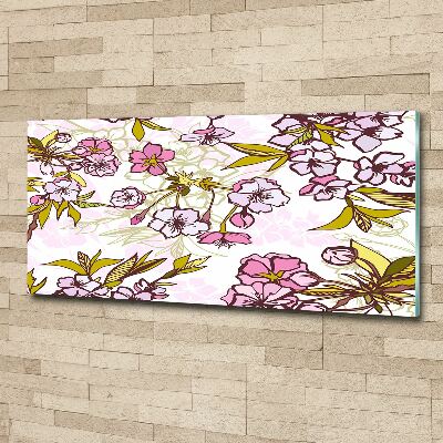 Acrylbild Fotodruck Kirschblüten