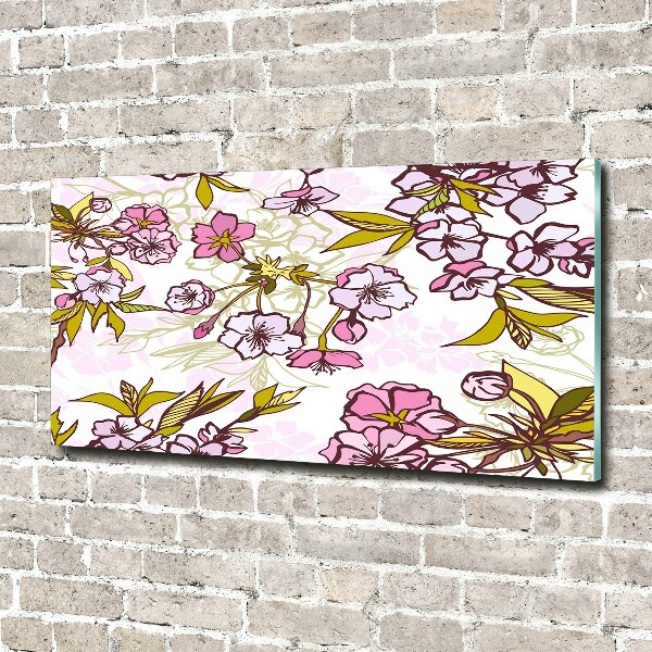 Acrylbild Fotodruck Kirschblüten