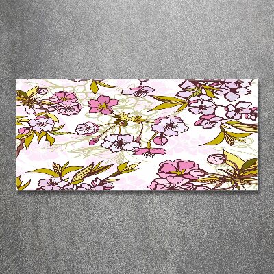 Acrylbild Fotodruck Kirschblüten