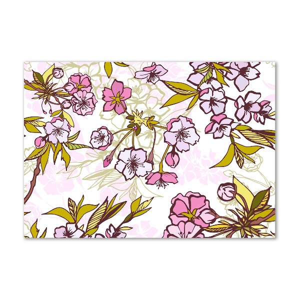 Acrylbild Fotodruck Kirschblüten