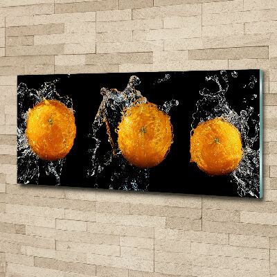 Acrylbild Fotodruck Orangen und Wasser