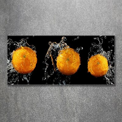 Acrylbild Fotodruck Orangen und Wasser
