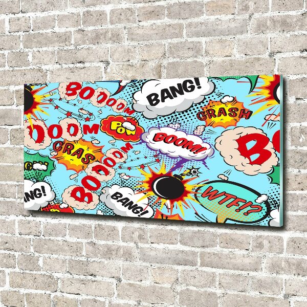 Acrylbild Fotodruck Comics