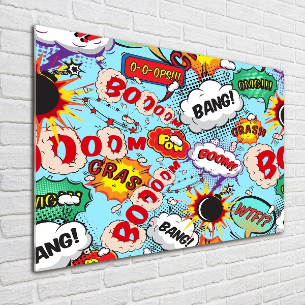 Acrylbild Fotodruck Comics