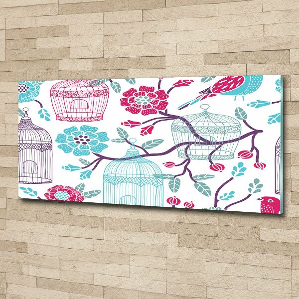 Acrylbild Fotodruck Vogelkäfige