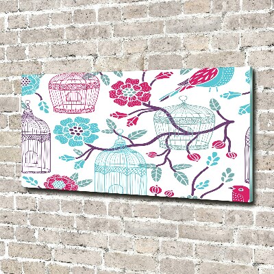 Acrylbild Fotodruck Vogelkäfige