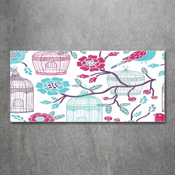 Acrylbild Fotodruck Vogelkäfige