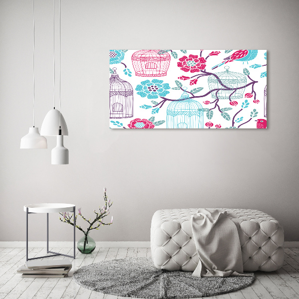 Acrylbild Fotodruck Vogelkäfige