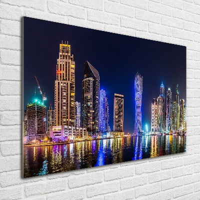 Foto auf Acryl Dubai bei Nacht