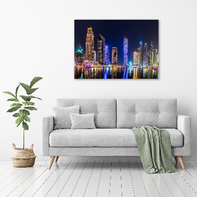 Foto auf Acryl Dubai bei Nacht