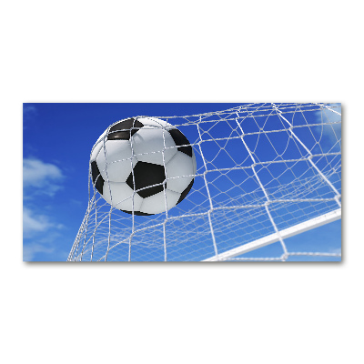 Acrylbild Fotodruck Der Ball ist im Tor