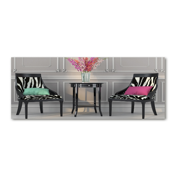 Acrylglas-Druck Zwei Stühle