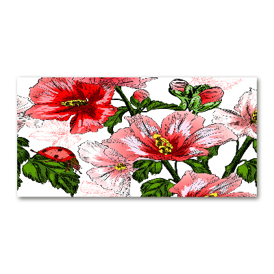 Acrylbild Fotodruck Hibiskus
