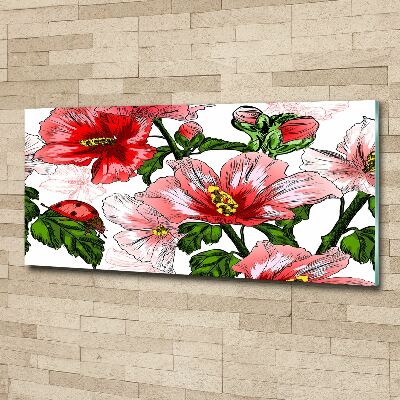 Acrylbild Fotodruck Hibiskus