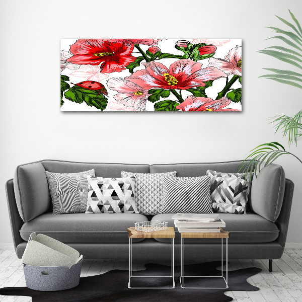 Acrylbild Fotodruck Hibiskus