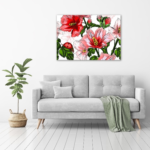 Acrylbild Fotodruck Hibiskus