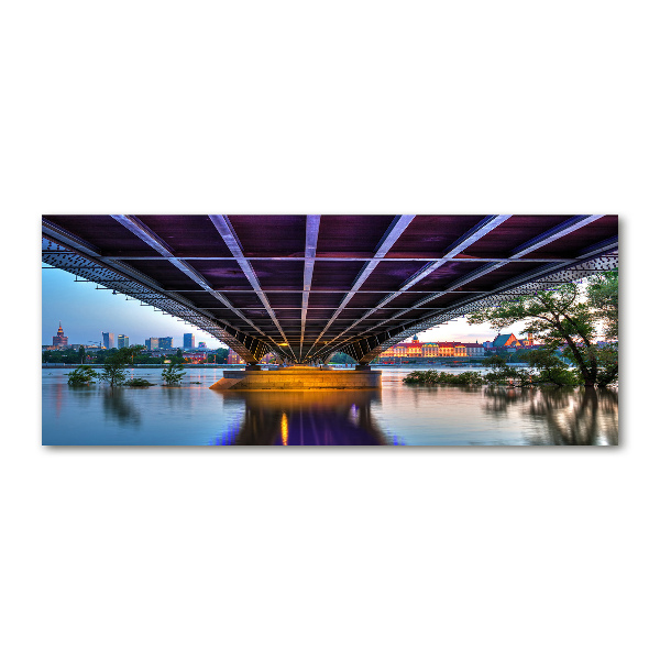 Acrylglas-Druck Brücke in Warschau