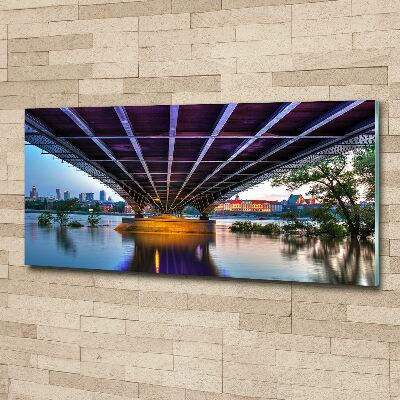 Acrylglas-Druck Brücke in Warschau