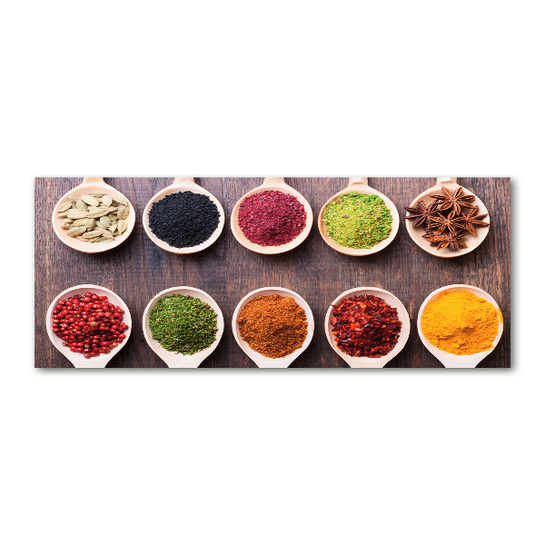 Acrylbild Fotodruck Bunte Gewürze