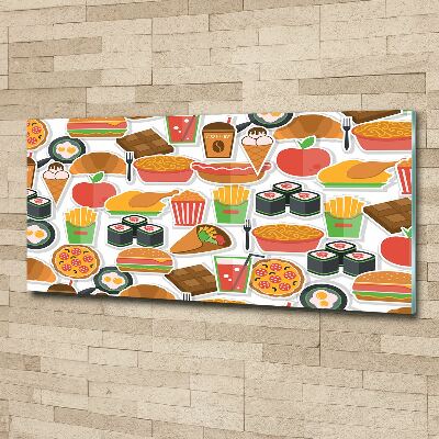 Acrylbild Fotodruck Fastfood