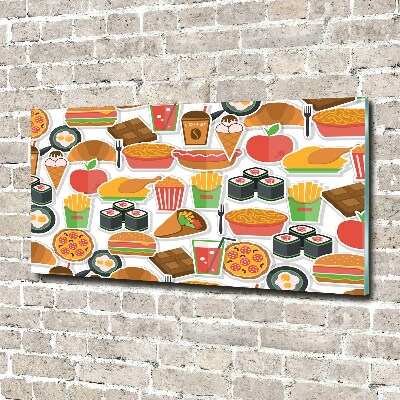 Acrylbild Fotodruck Fastfood