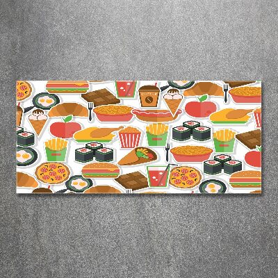 Acrylbild Fotodruck Fastfood