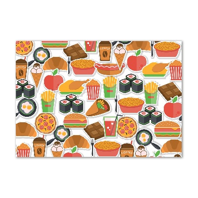 Acrylbild Fotodruck Fastfood