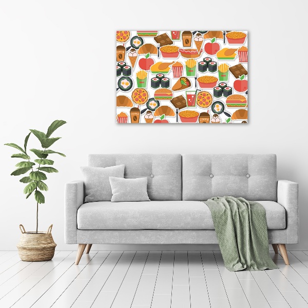 Acrylbild Fotodruck Fastfood
