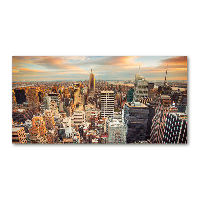 Foto auf Acryl New York aus der Vogelperspektive