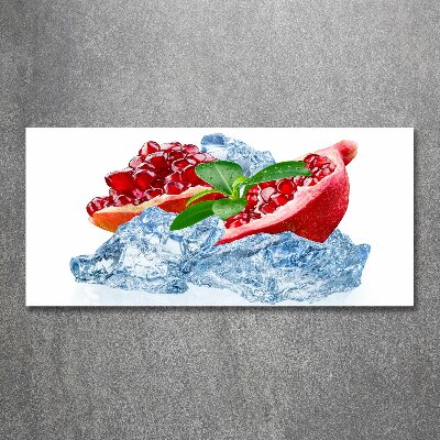 Acrylglas-Druck Granatapfel mit Eis