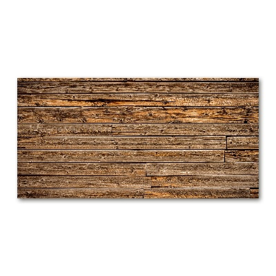 Bild auf Acrylglas Holzwand