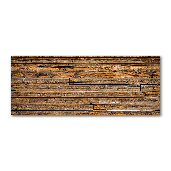 Bild auf Acrylglas Holzwand