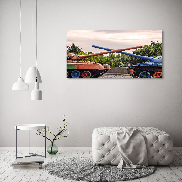 Acrylglas-Druck Zwei Panzer