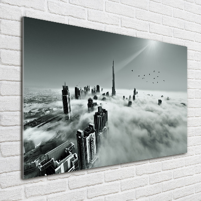Bild auf Acrylglas Nebel über Dubai